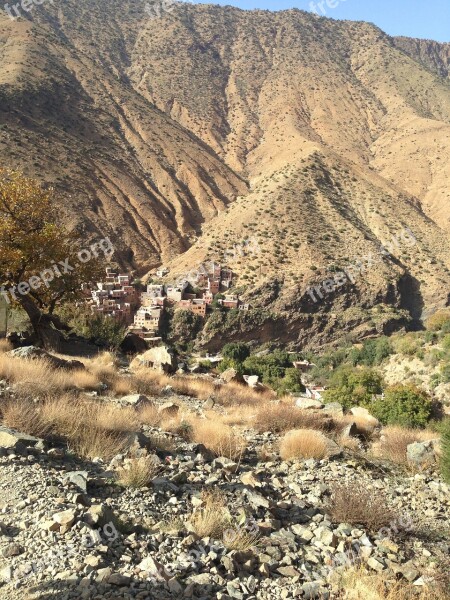 Morocco Mountains Chouses Valley Moroccan