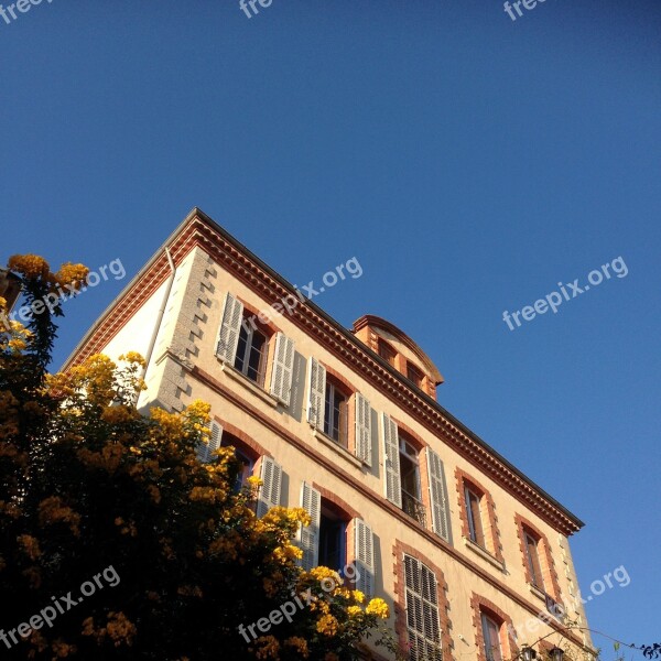 Flower Building Former France Bormes-les-mimosas