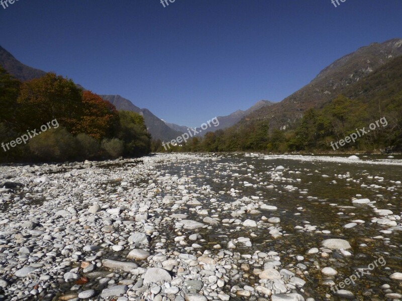 River Stones Riverbed Pebble Nature