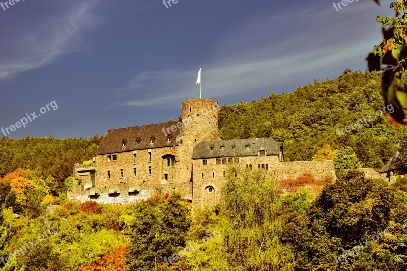 Castle Wall Middle Ages Fortress Stone