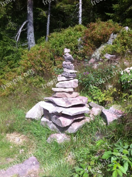 Stones Stone Tower Stacked Balance Layered