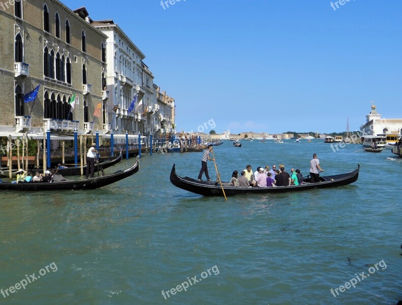 Italy Venice Grand-canal Gondola Tourism