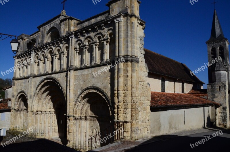 Church Saint Jacques Romanesque Art Architecture Saintonge