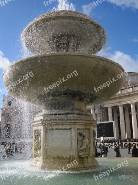 Fontana Water San Pietro Piazza Free Photos