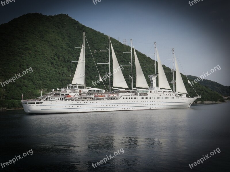 Montenegro Bay Kotor Ship Sailing Vessel