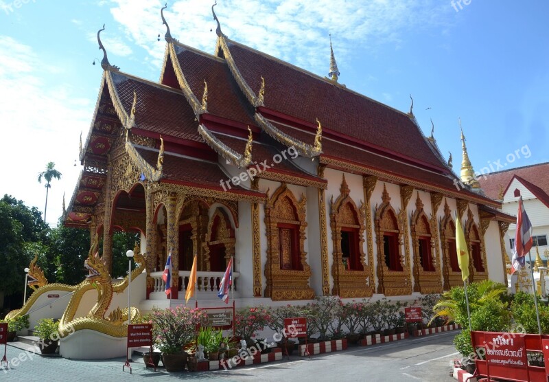 Chiang Mai Thailand Temple Ancient Buddhism