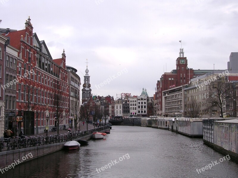 City Amsterdam Canals Water Gracht