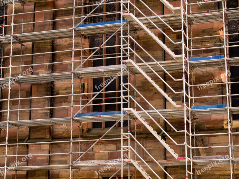 Building Site Scaffolding Facade Free Photos