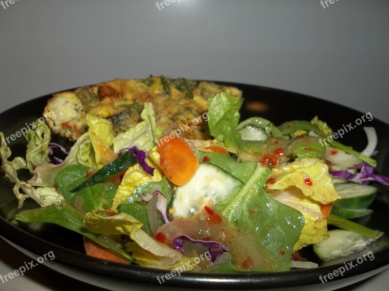 Meal Quiche Salad Cuisine Food