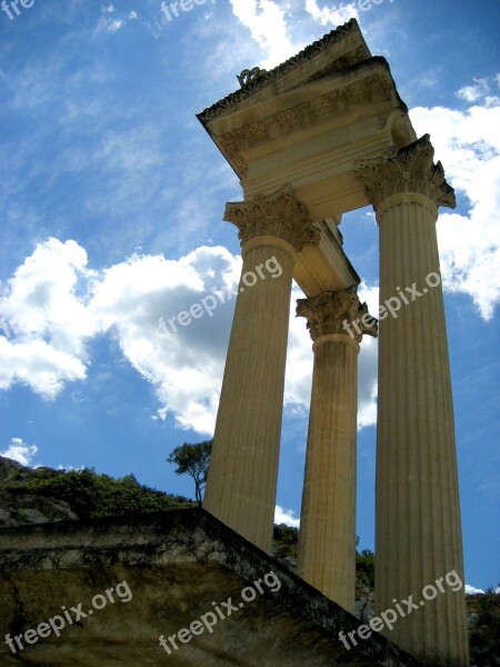 Glanum Columns Corinthian Roman Saint-rémy-de-provence