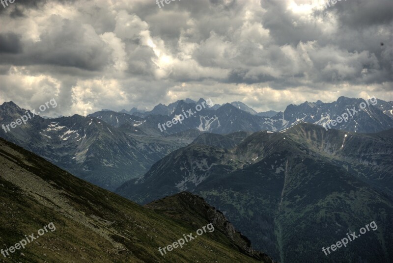 Tatry Poland Czerwone Wierchy Mountains Vistas