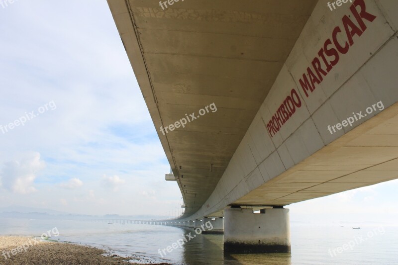 Bridge Sea Arosa Construction Beach