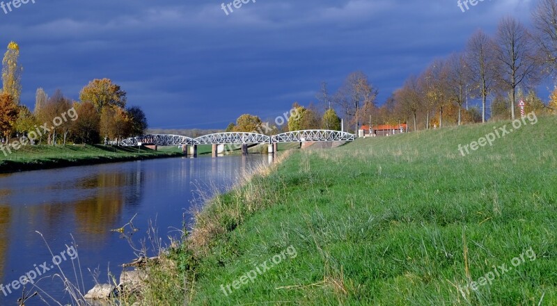 River Landscape River Bank Kaiserstuhl Swim