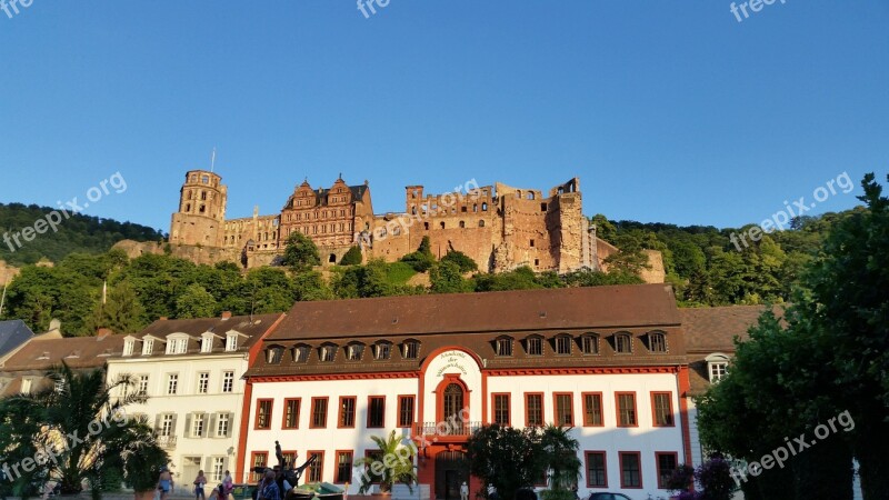 Castle Heidelberg Charles Square Heidelberg Free Photos