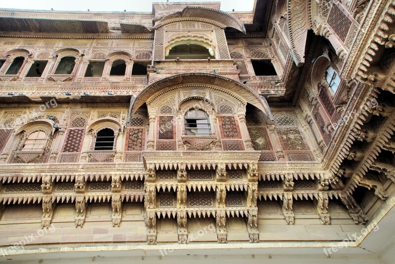 India Jodhpur Palace Maharajah Architecture