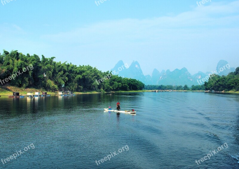 China Li River Landscape Fishing Sugar Loaf