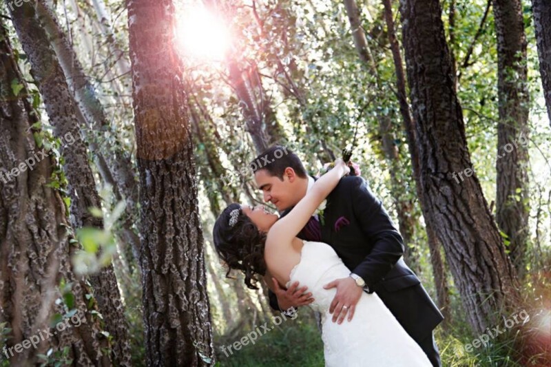 Newly Married Happy Forest Wedding Boyfriend