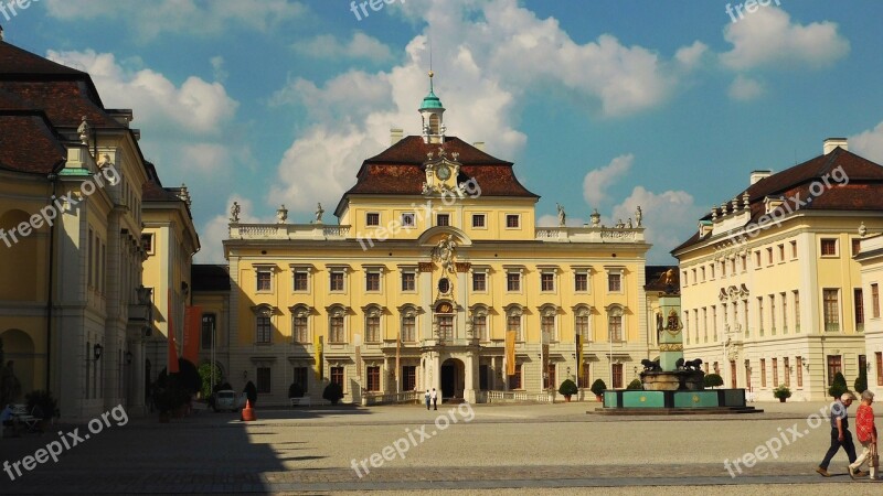 Castle Ludwigsburg Germany Ludwigsburg Palace Attraction Blühendes Baroque