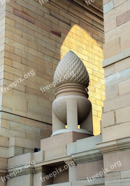 India Delhi Triumphal Arch Sculpture Monument