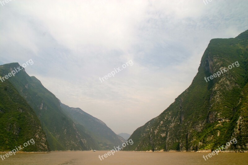 River Gorge Canyon Rock Water