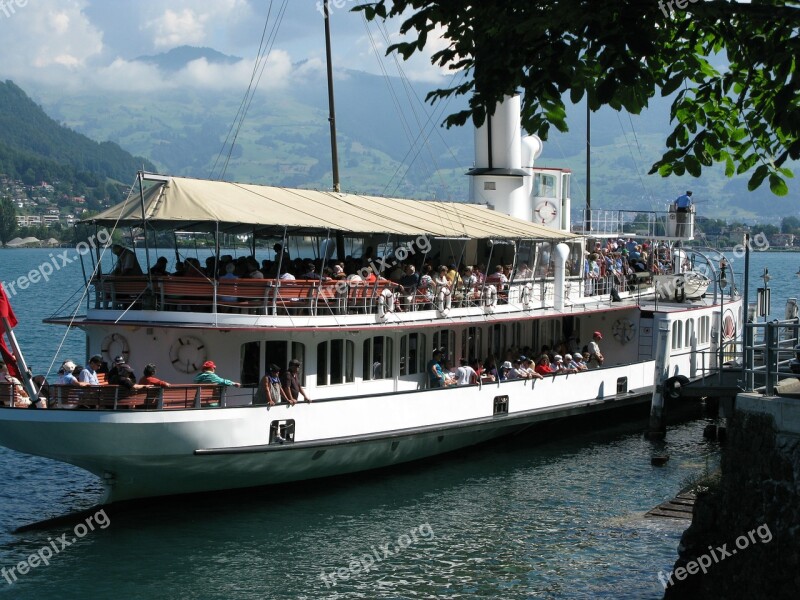 Shipping Lake Lucerne Region Lucerne Lake Free Photos