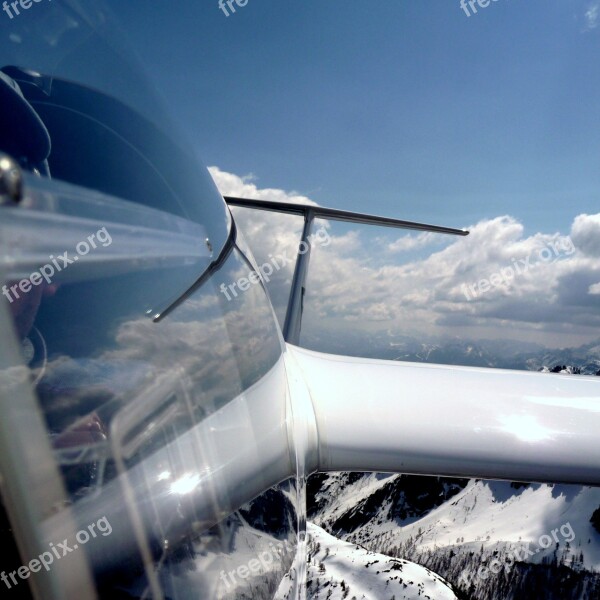 Gliding Clouds Flying Above The Clouds Wing