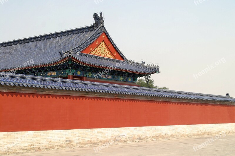 Beijing China Roof Dragon Forbidden City