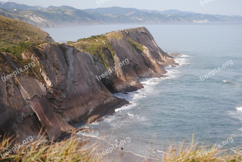 Basque Country Flysch Route Landscape Costa Sea