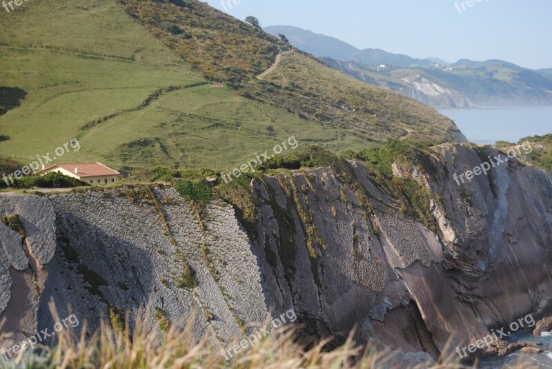 Basque Country Flysch Route Landscape Costa Sea