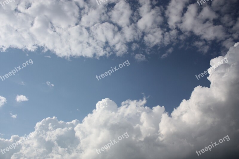 Sky Clouds Blue Clouds Form Covered Sky