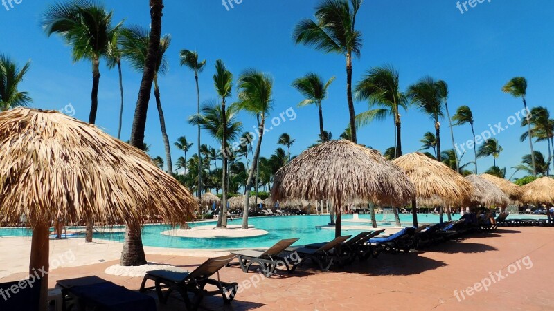 Caribbean Pool Turquoise Wave Beach