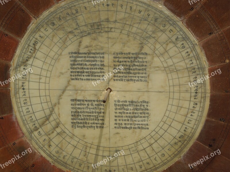 Calendar Center Of Sundial Rajasthan Famous Heritage