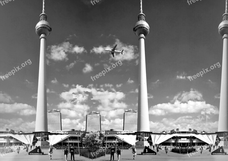 Berlin Tower Tv Tower Architecture Square