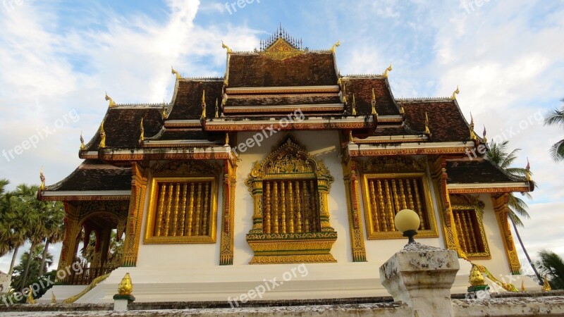 Laos Luangprabang Asia Temple Buddhism