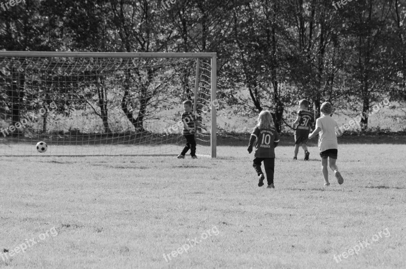 Children Football Goal Ball Sport