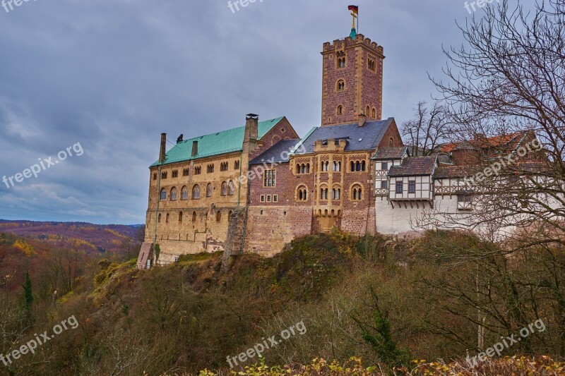 Wartburg Castle Castle Fortress Middle Ages Luther