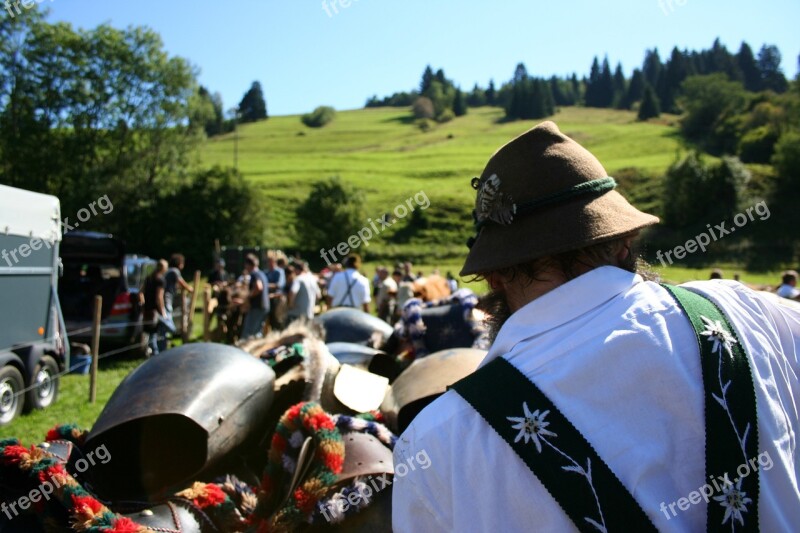 Allgäu Bavaria Customs Tradition Costume