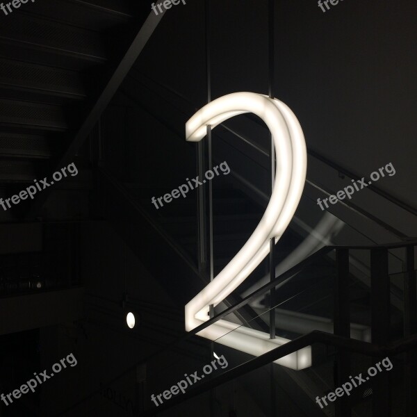 Number 2 Numbers Cod Signboard Lighting