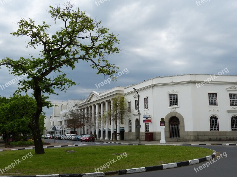 South Africa Stellenbosch Building Cape Dutch Pillar