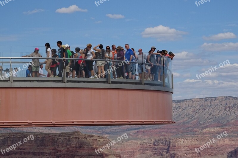 Skywalk Grand Canyon West Rim Canyon Landscape