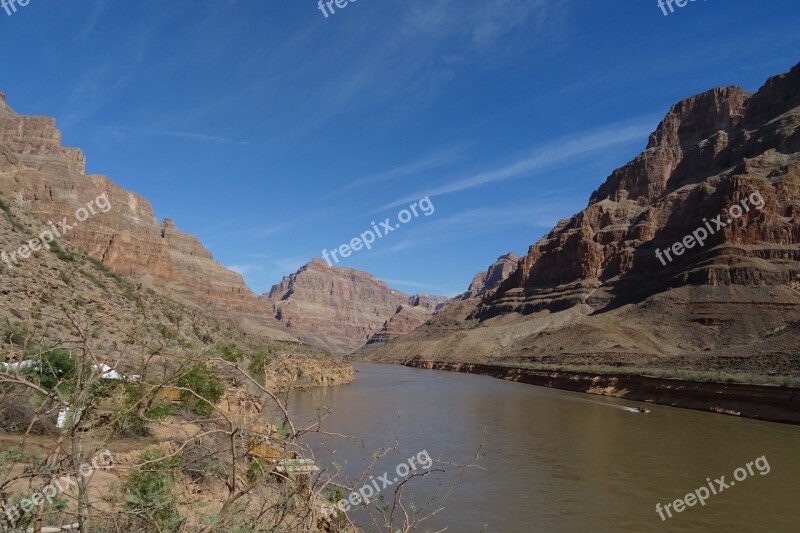 Grand Canyon River Colorado Canyon Rock