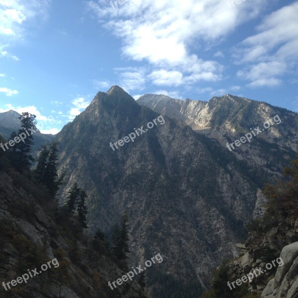 Mountains Wasatch Utah Nature Landscape