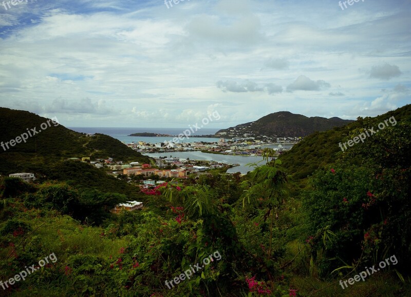 Maarten Beach Shore Island Ocean