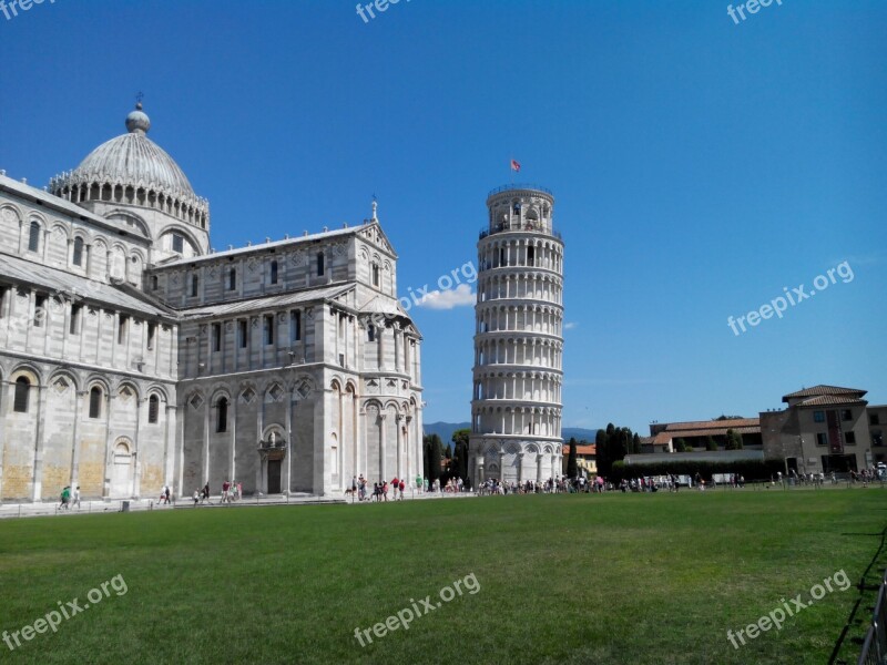 Pisa Torre Piazza Dei Miracoli Tuscany Monument