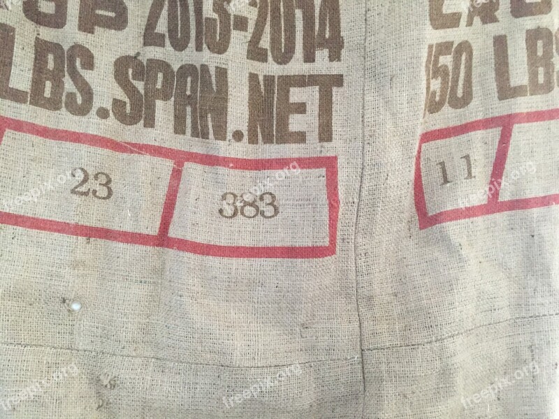 Coffee Jute Bag Fabric Texture