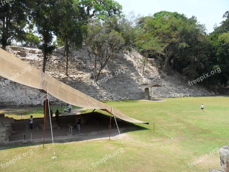 Honduras Tourism Ruins Copan Stones