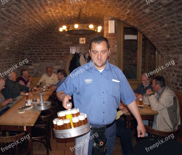 Beer Kölsch Köbes Waiter Cologne