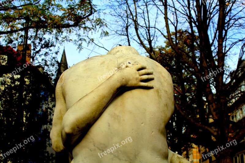 Sculpture Flora Park Düsseldorf Art Autumn