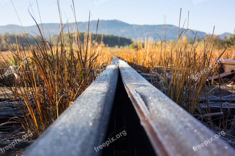 Track Rail Train Railway Junction