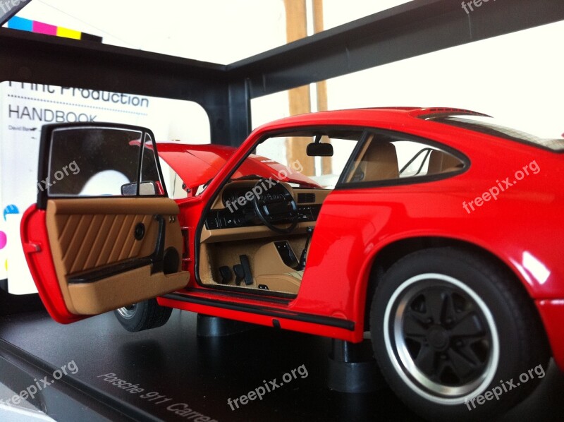 Porsche Red Classic Model 911